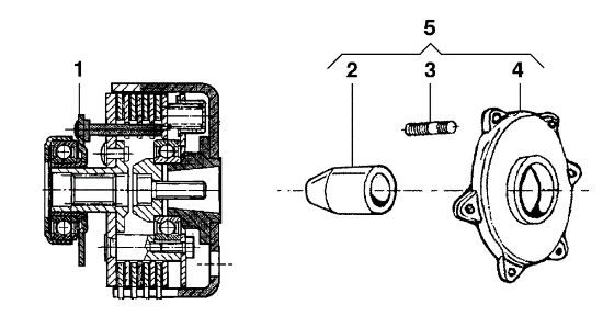 Clutch 3 disk BRIK 1 (EN 709) Rotary cultivator