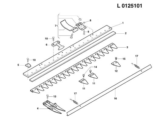 Special cutter bar 69229046 BRIK 1 EMAK (EN 709) Rotary cultivator