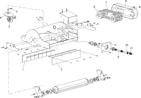 Illustrated parts list 1 L0091000 Trinciasarmenti TR 650 Flail mowers