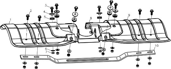Tiller hood 104 (K800 HC) Rotary tiller