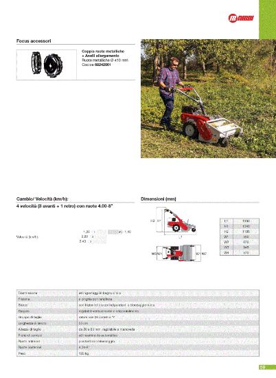  Accessori Trinciasarmenti Accessories for Flail mowers