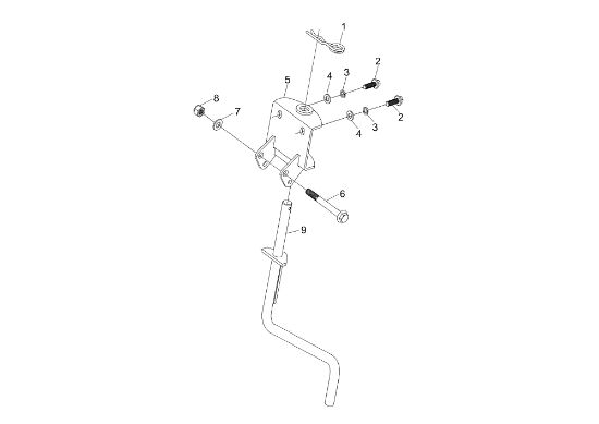 Drag bar 104 S (K800 HC) Rotary tiller