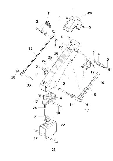 Handlebar rod BRIK 1 S Rotary cultivator
