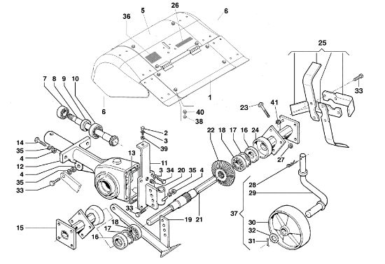 Tiller 69219111/69219108 BRIK 1 S Rotary cultivator