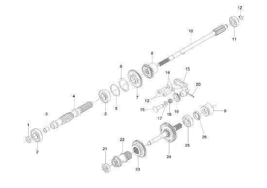 Gears (Gearbox) FC 130 S Mower