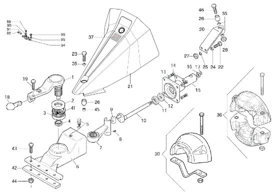 Oil bath movement 69229097 FC 130 S Mower