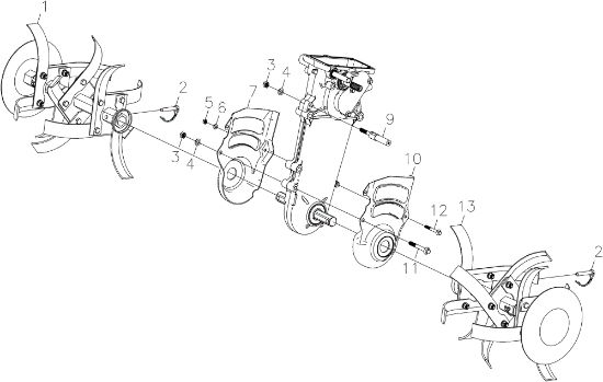 Frame 105 S (K800 HC - EURO5) Rotary tiller