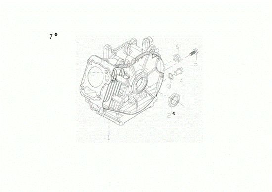 Crankcase 055 Rotary tiller