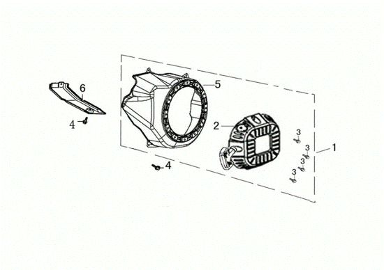 Starter assy NTS 65 (K1100 H) Flail mowers