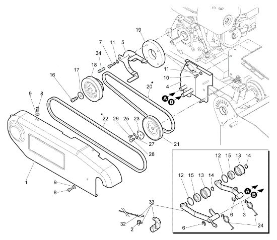 Transmission (1/2) NTS 65 (K1100 H) Flail mowers