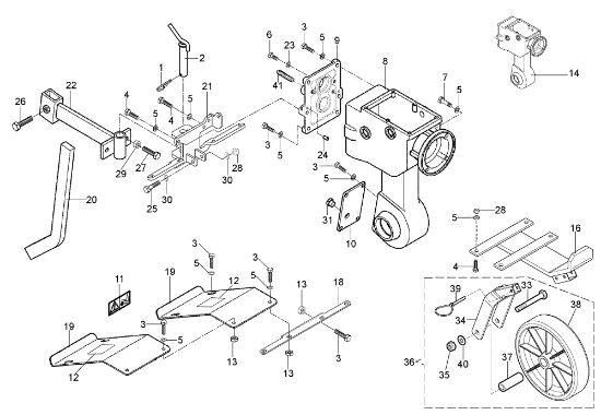 Speed-change gear box 115 (2019) (K800 H) Rotary tiller