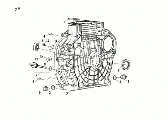 Baseframe MOTORE K7000 HDR (EURO5) Engine