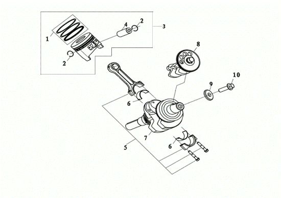 Piston MOTORE K7000 HDR (EURO5) Engine