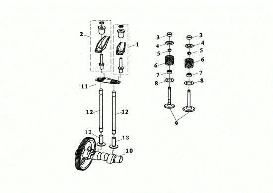 Valves MOTORE K7000 HDR (EURO5) Engine