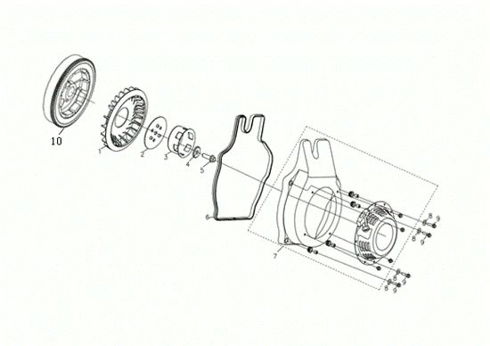Starter assy MOTORE K7000 HDR (EURO5) Engine