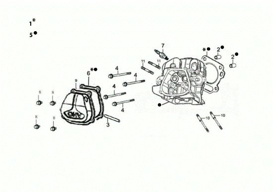 Top cover MOTORE K1100 H (EURO5) Engine