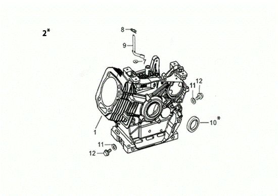 Baseframe MOTORE K1100 H (EURO5) Engine