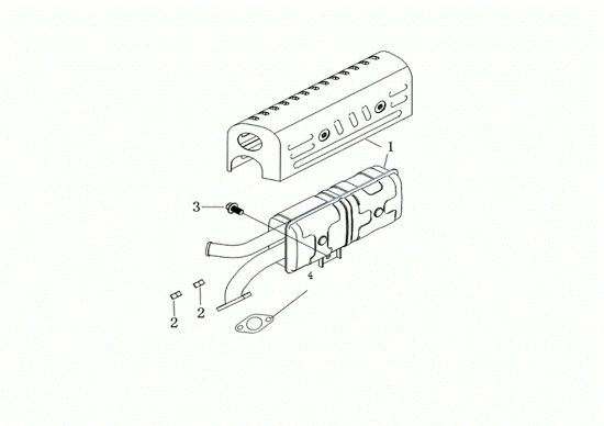 Muffler MOTORE K1100 H (EURO5) Engine