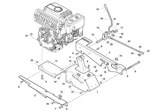 Frame NTS 50 (K800H) Flail mowers
