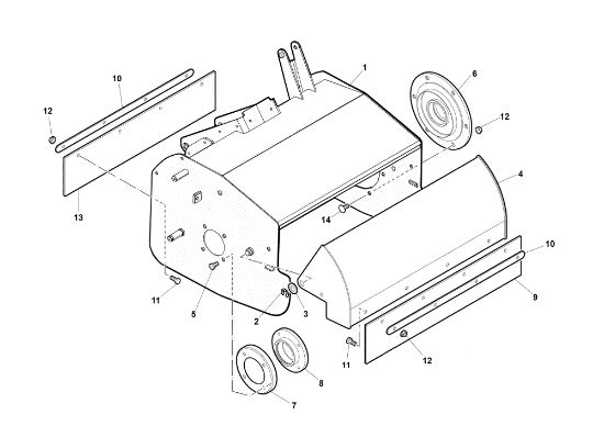 Bonnet (Rotor) NTS 50 (K800H) Flail mowers