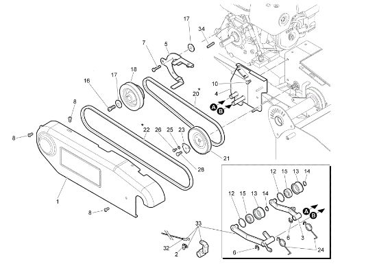 Transmission NTS 50 (K800H) Flail mowers
