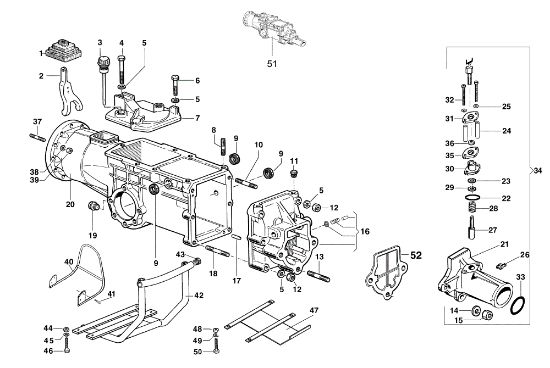 Speed-change gear box FC 20 Mower