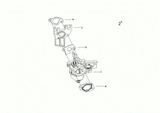 Carburetor MOTORE K800 H (EURO 5) Engine K800H(EURO 5)