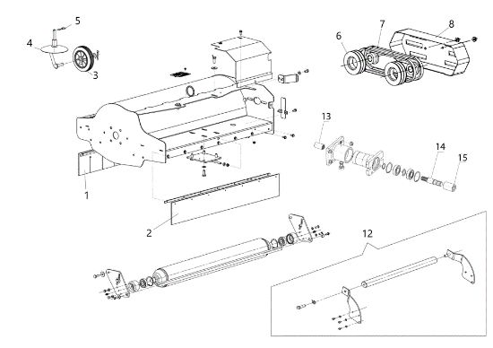 Illustrated parts list 1 Trinciasarmenti TR80 Flail mowers