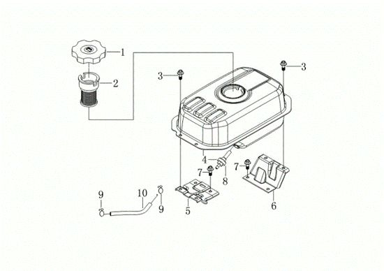 Tank MOTORE K800 H (EURO 5) Engine K800H(EURO 5)