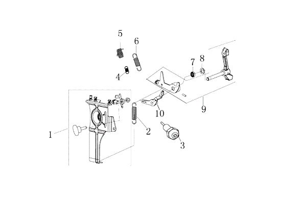 Control lever MOTORE K7000 HD - conico e cilindrico / conical and cylindrical Engine