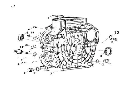 Baseframe MOTORE K9000 HD (Diesel) Engine