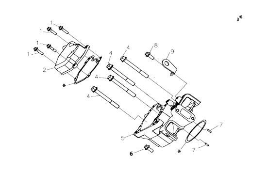 Cylinder head MOTORE K9000 HD (Diesel) Engine