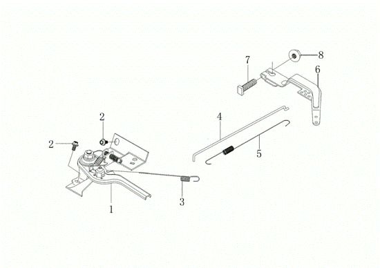 Control lever MOTORE K900 H Engine