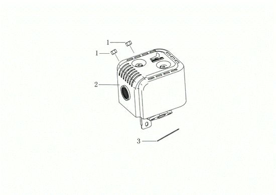 Muffler MOTORE K900 H Engine