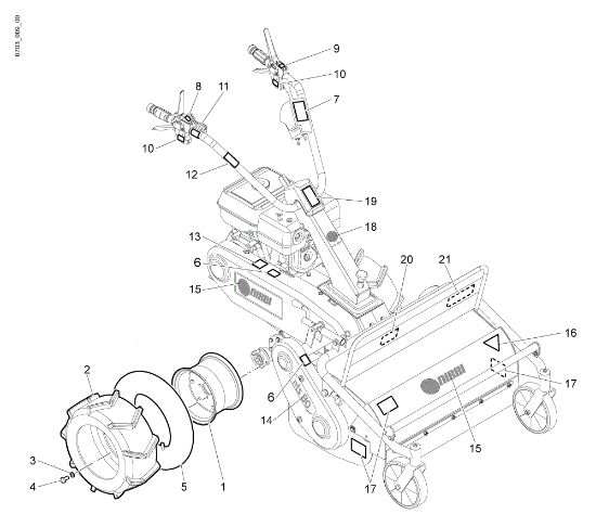 Driving wheel - Plate kit NTS 80 (Fino/Until 2013) Flail mowers