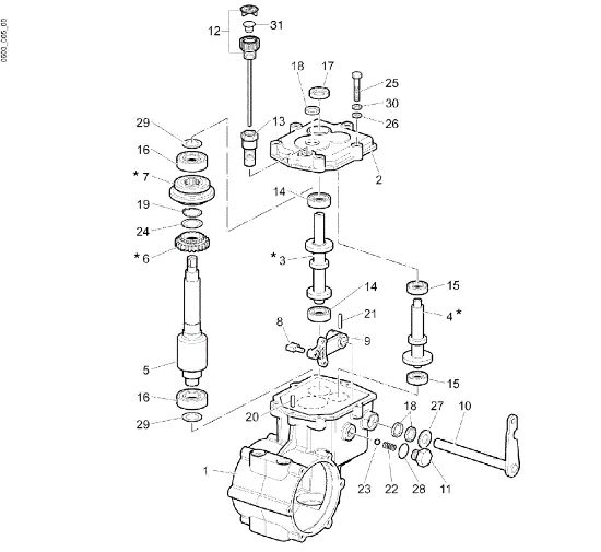Gears (Gearbox) (1/2) NTR 270 V (Fino/Until 2009) Transporter