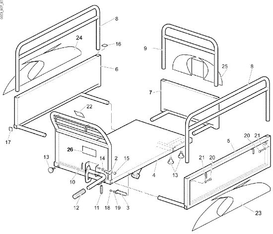 Tail lift (Fixed) NTR 270 V (Fino/Until 2009) Transporter