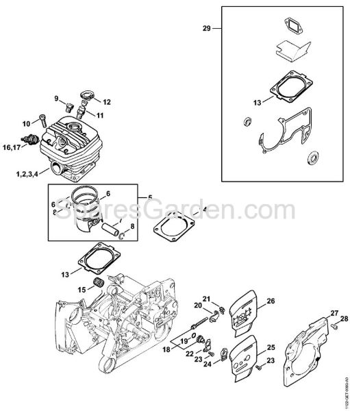 Cylinder Gasoline chain saws (MS) MS 660-W Stihl