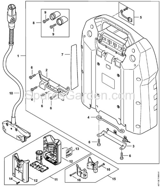 Battery, Connecting cable, Adapter AP Batteries (AK, AP, AR, AS, PS) AR 3000 L Stihl