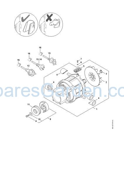 Picture of Electric motor, Connecting cable RE 120