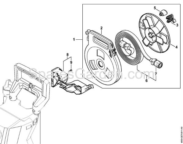 Flat hose with reel    06/2019 Electric pressure washers (RE) RE 120 Stihl