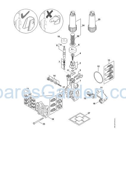 Picture of Pump, valve block RE 120