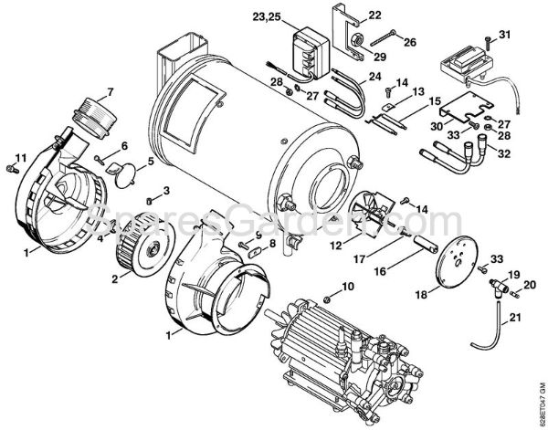 Burner Electric pressure washers (RE) RE 530 W Stihl
