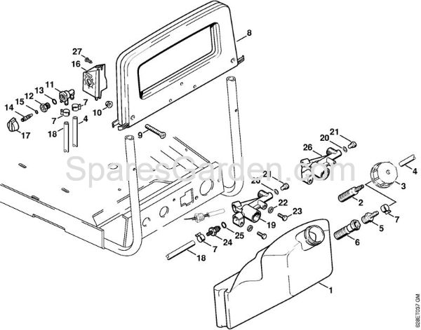 Container, Metering valve Electric pressure washers (RE) RE 530 W Stihl