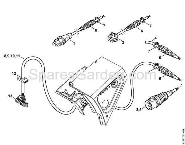 Control box, Power cable Electric pressure washers (RE) RE 551 PLUS Stihl