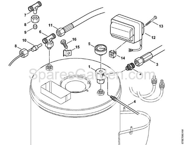 Heat exchanger, ignition transformer Electric pressure washers (RE) RE 551 PLUS Stihl