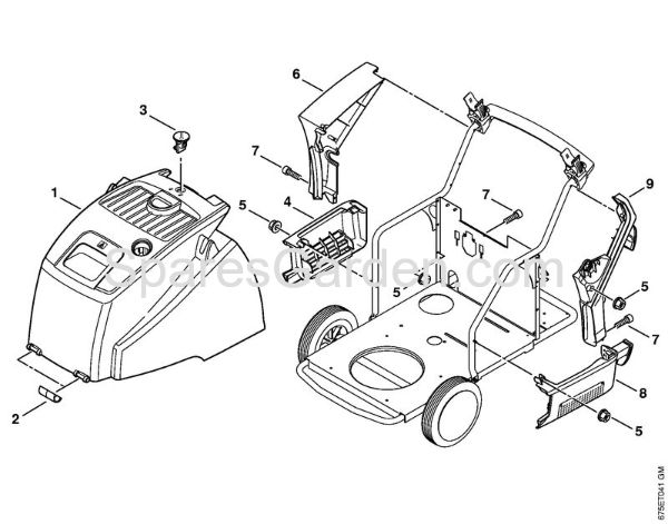 Machine cover, Cover Electric pressure washers (RE) RE 551 PLUS Stihl
