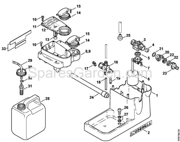 Water tank Electric pressure washers (RE) RE 551 PLUS Stihl