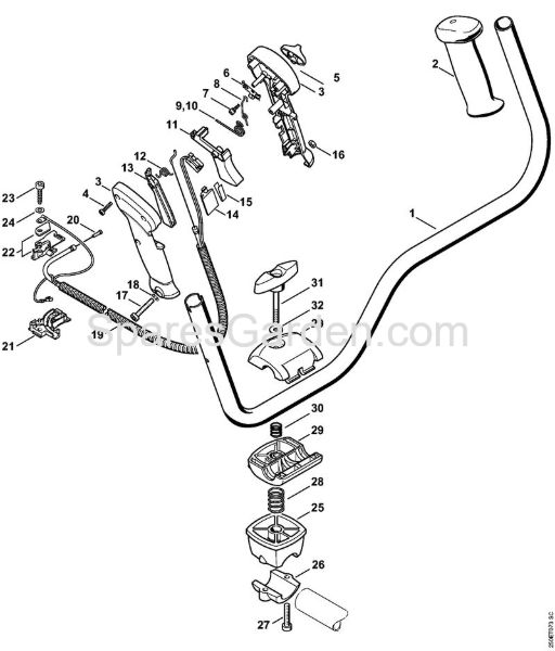 Bike handle Brushcutters (FS) FS 120 Stihl