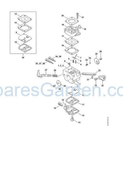 Picture of Carburetor 4134/13, 4134/14, 4134/15 FS 120